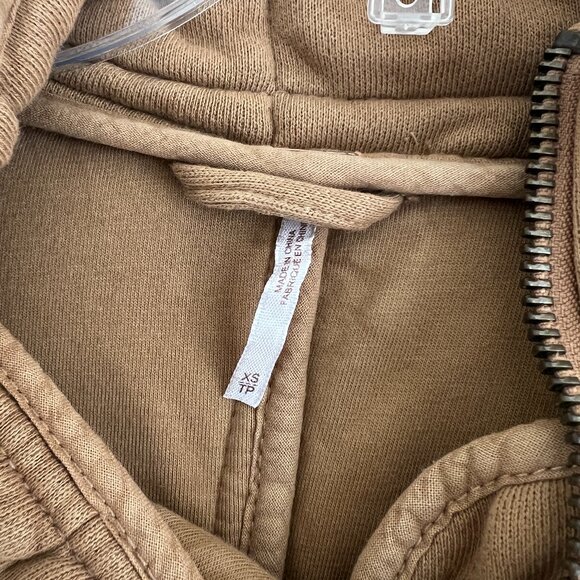 Free People Women's Dolman Quilted Knit Jacket Gold Light Size XS - Picture 3 of 4